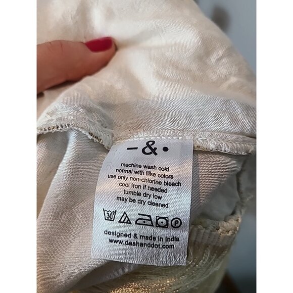 Dash and Dot Mirror Sequin Dress Fringe 1920s Gilded Gold Holiday Wedding New - Picture 9 of 11